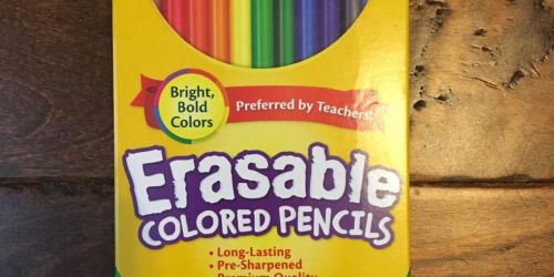 Crayola Eraseable Colored Pencils 24-Pack Only $2.69 on Amazon or Target.com