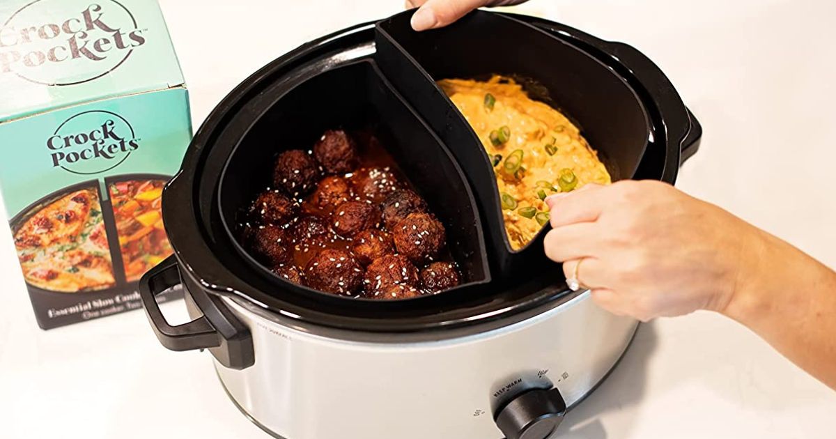 slow cooker divider insert