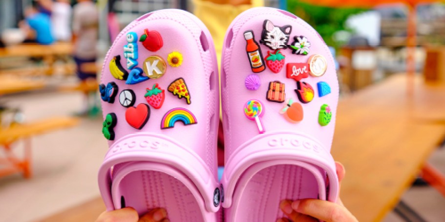 Up to 60% Off Crocs Clogs & Sandals + Jibbitz Charms Only 85¢