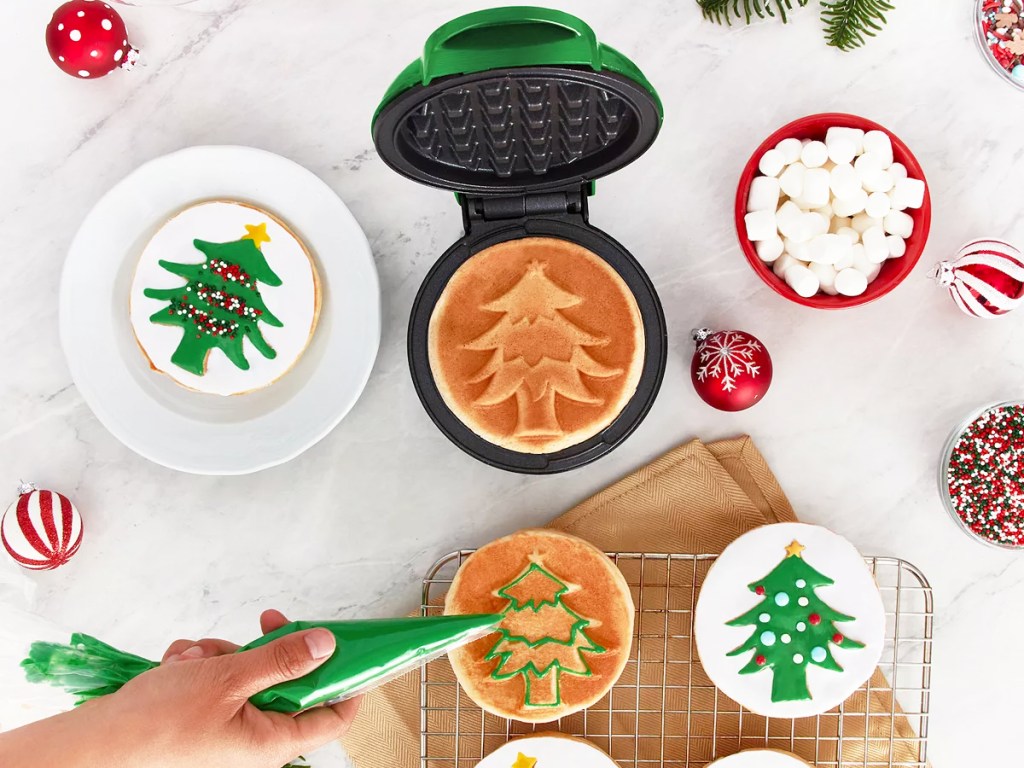 Kohl's Dash Kitchen Appliances Sale Mini Holiday Waffle Makers Just