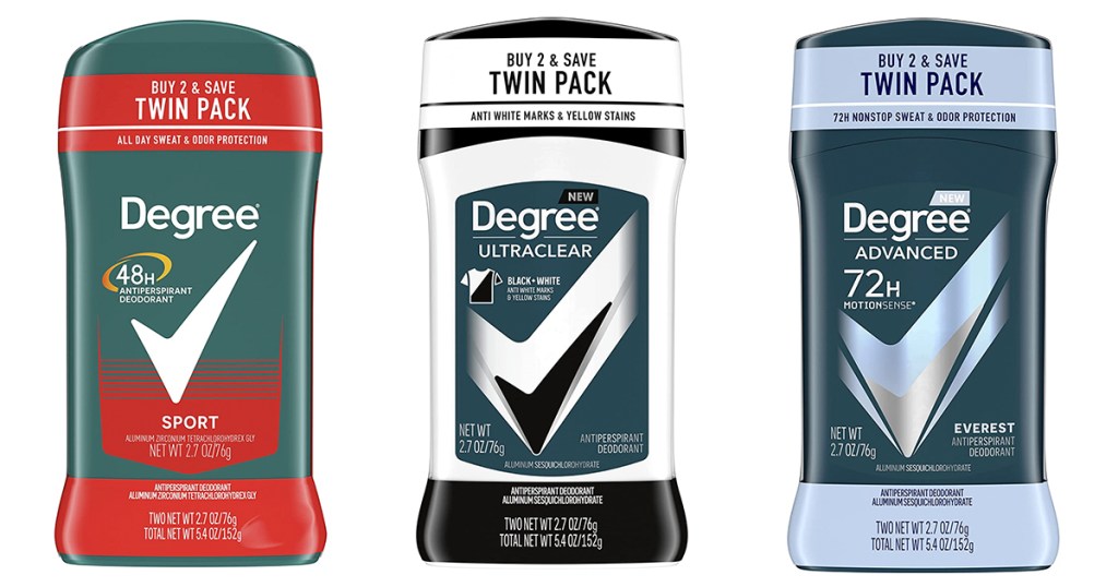 Degree Men's Deodorant 2Packs from 4.54 on Amazon