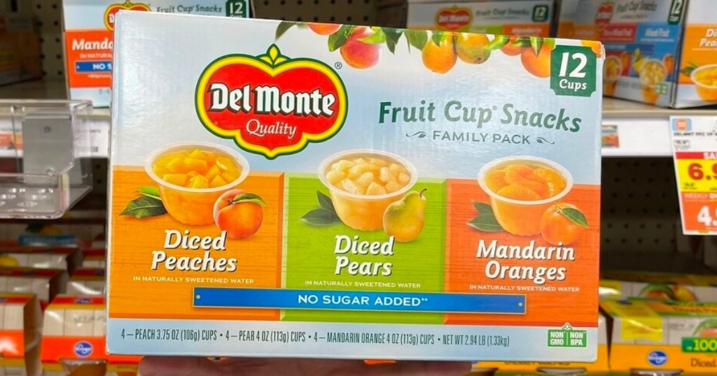 Del Monte Fruit Cups 12-Count Pack