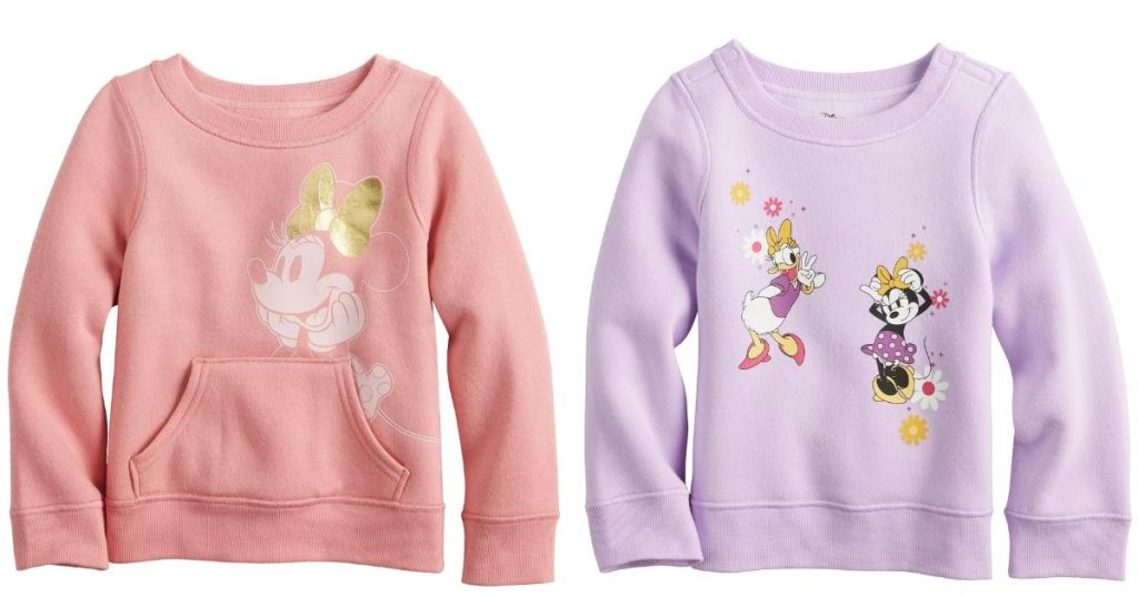 2 pastel Disney sweatshirts