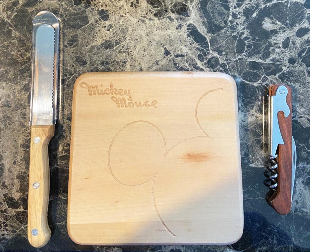 disney cheeseboard and accessories