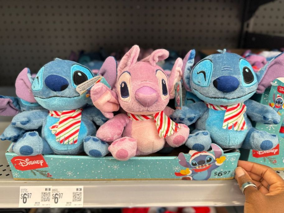 Disney Christmas Stitch & Angel Plushie