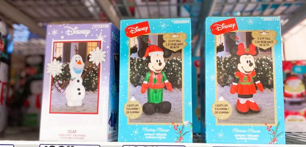 mickey and minnie mouse christmas inflatables