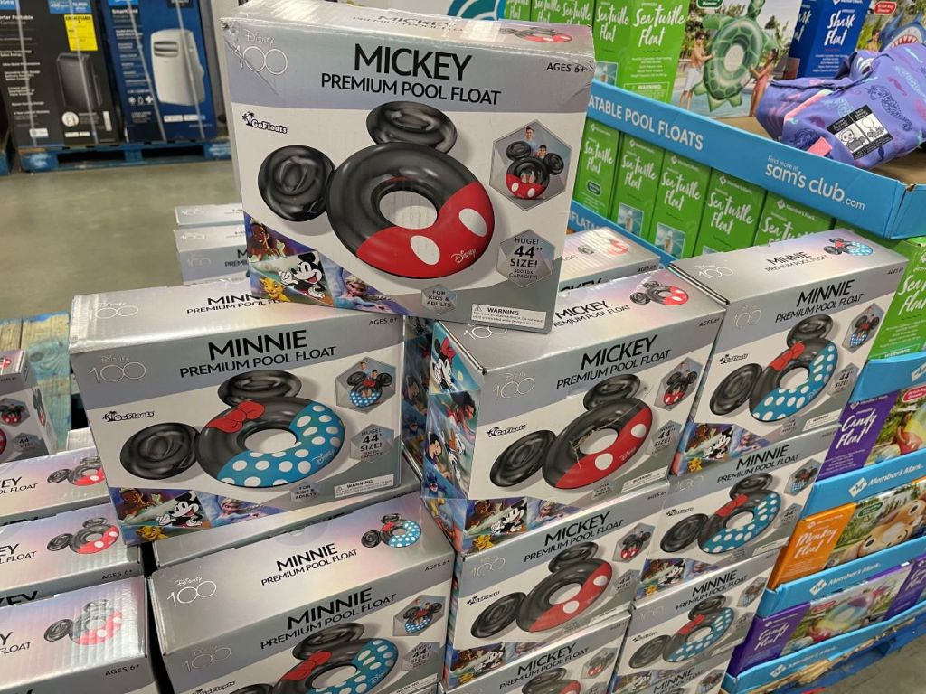 Mickey Mouse and Minnie Mouse Pool Floats at Sam's Club