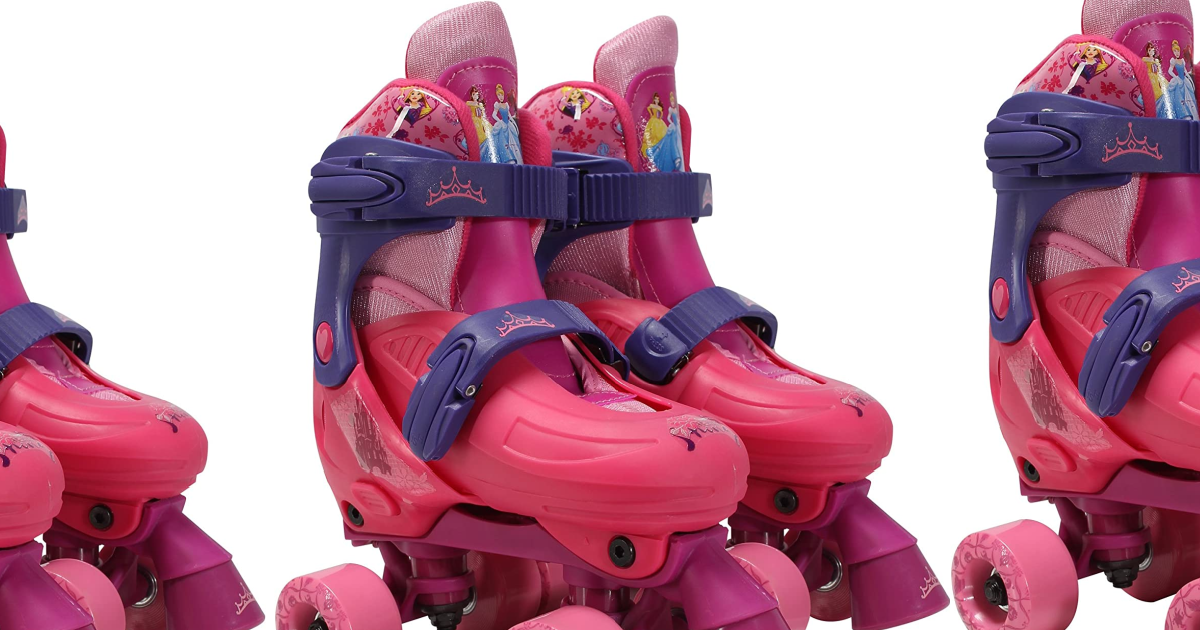 side by side stock images of disney princess PlayWheels skates