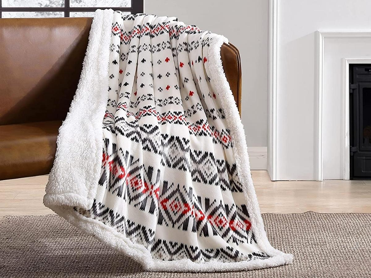 Eddie Bauer Reversible Sherpa Throws 