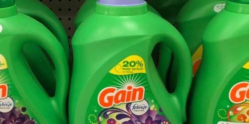 Gain Laundry Detergent 65oz Bottle 2-Pack Just $10 Shipped on Amazon (Only $5 Each)