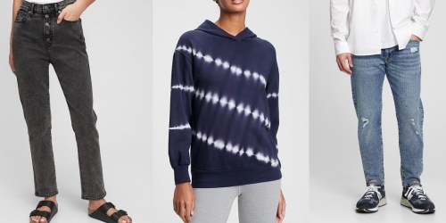 Extra 60% Off Gap Factory Clearance Styles | Jeans from $12.60, Hoodies from $16 & More