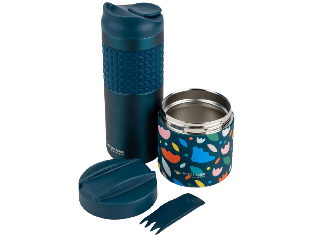Girl Meets Farm by Molly Yeh Hydration & Food Container Set displayed