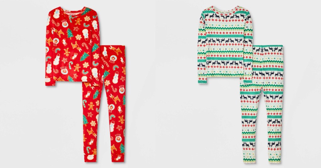 Girls Cat & Jack Holiday Pajamas