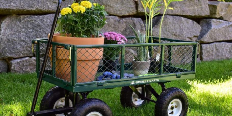 Gorilla Garden Cart w/ Convertible Handle Just $79 Shipped on Walmart.com (400Lb Capacity!)