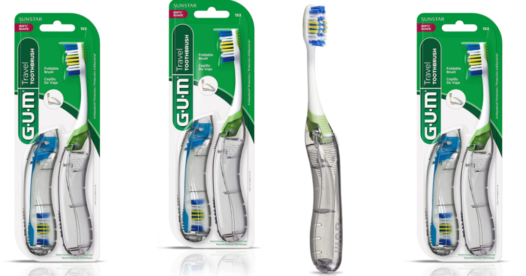GUM Travel Toothbrush 2Pack Only 2.69 Shipped on Amazon