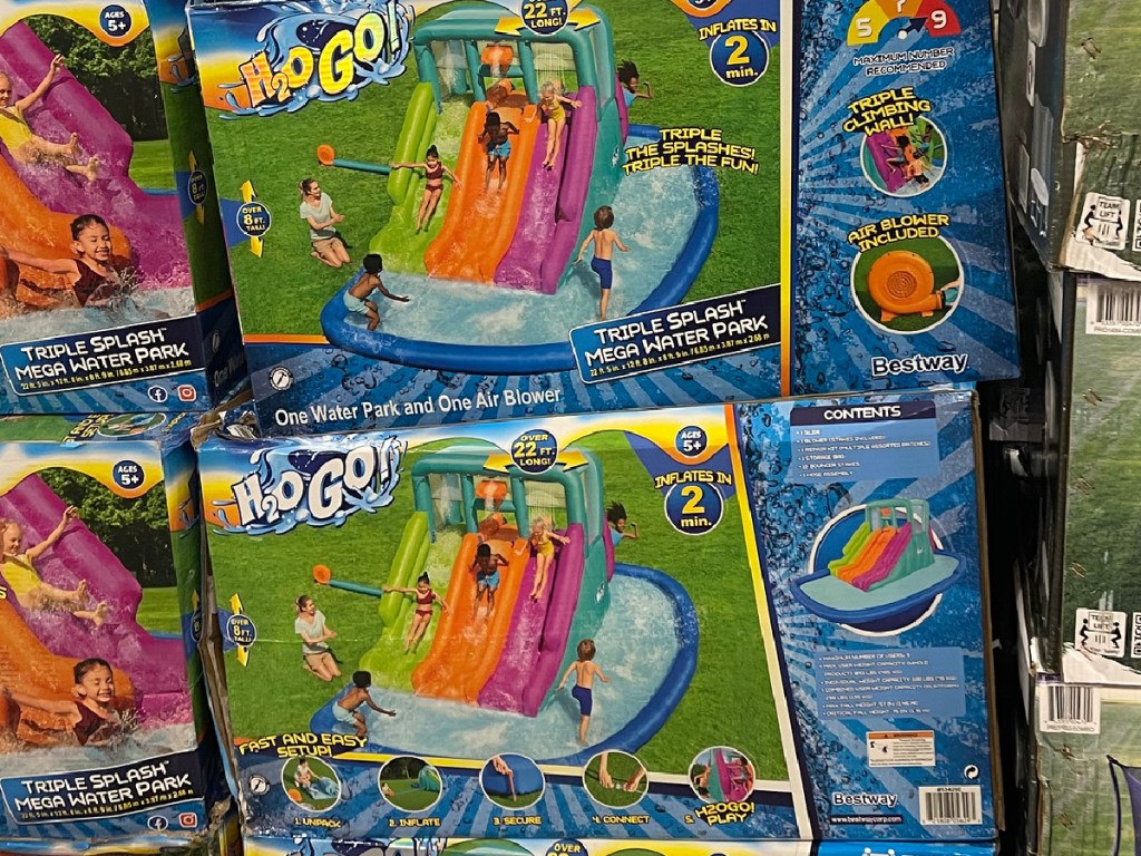 H2OGO!  Triple Splash Kids Aufblasbarer Wasserpark
