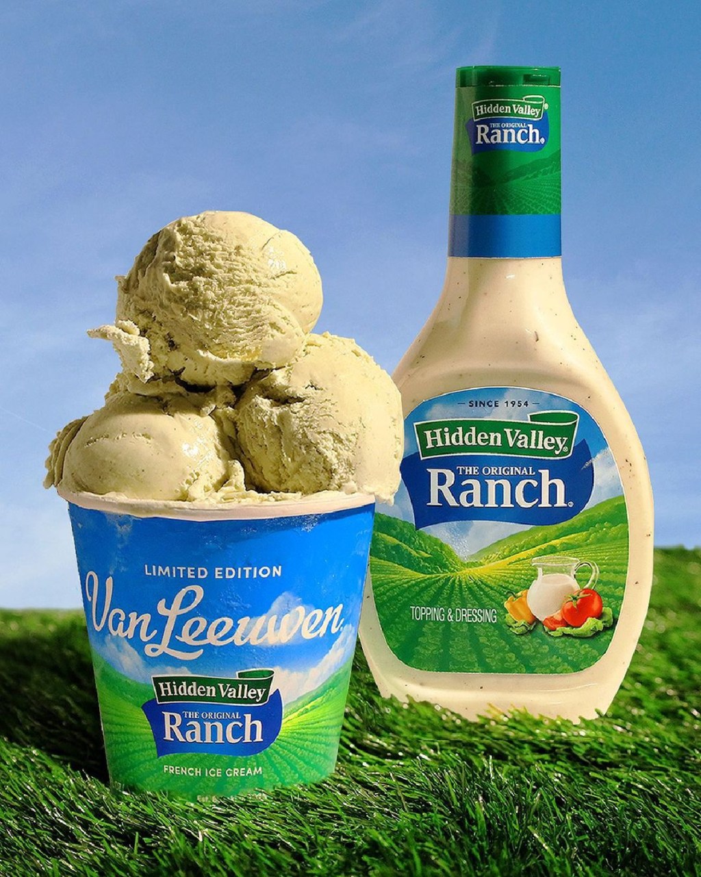 Hidden Valley Ranch Ice Cream Stock Photo
