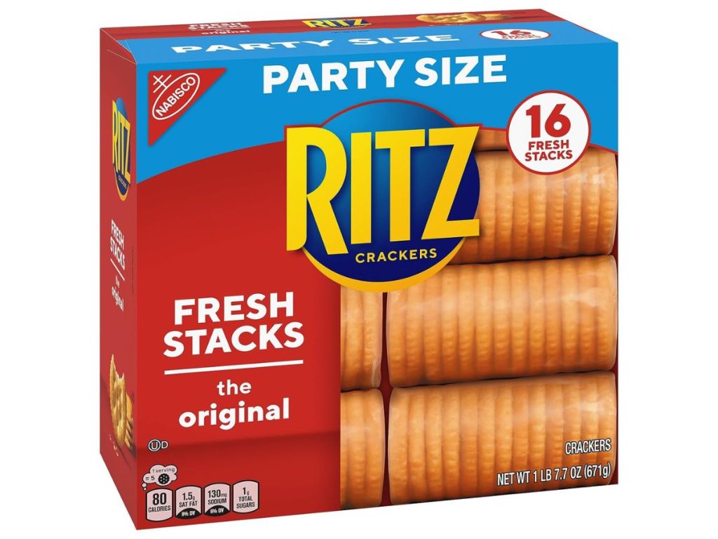 Ritz Crackers Party Size 16 Stacks box