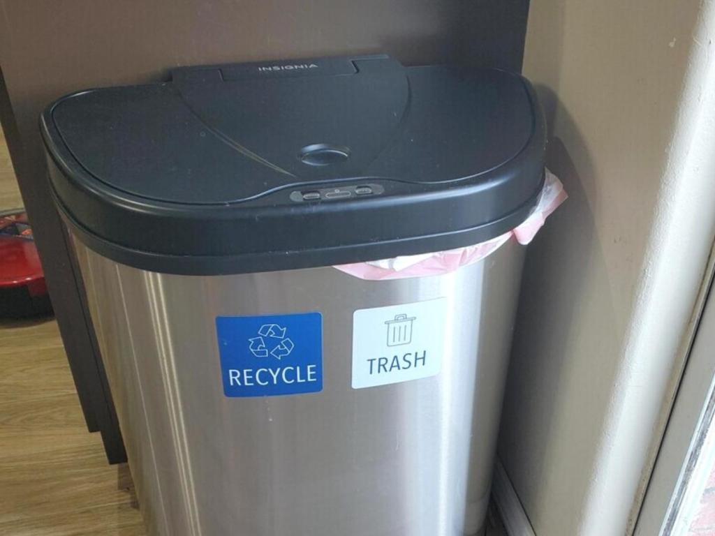 Insignia Automatic Trash Can w/ Dual Recycling & Trash Compartments
