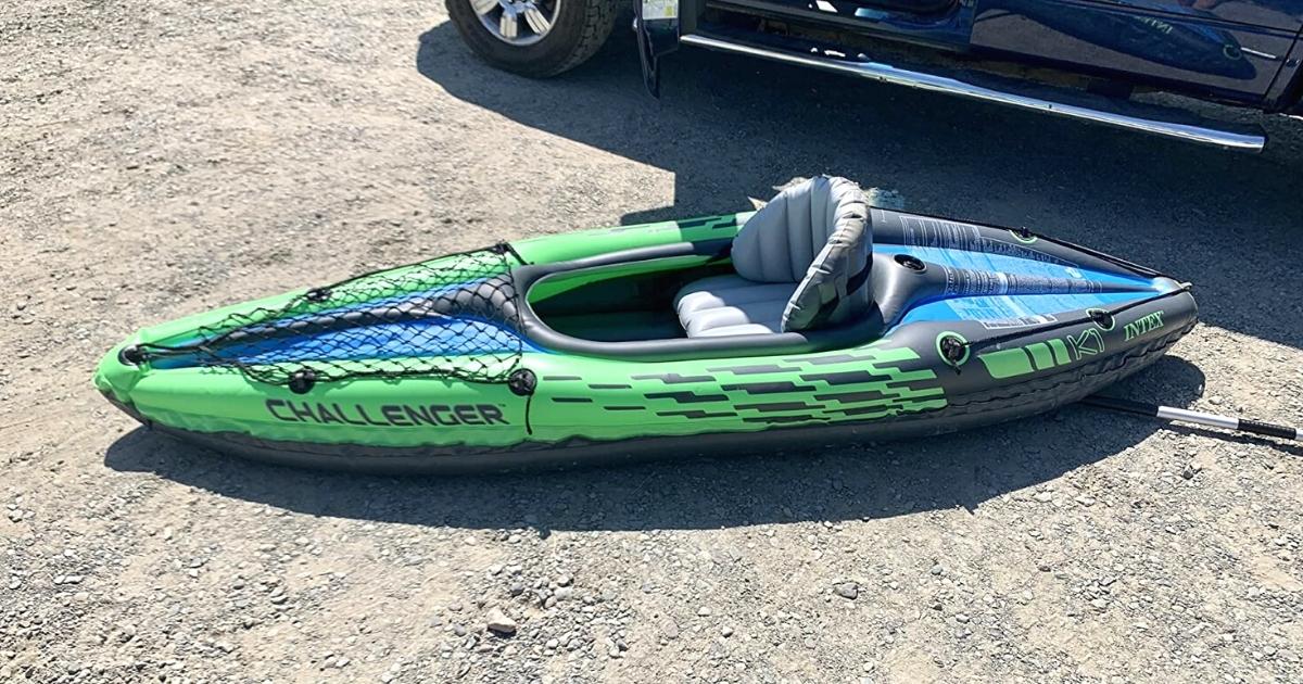 Intex Inflatable Kayak w/ Oars & Air Pump Just 64.99 Shipped on Amazon