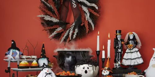 Up to 55% Off JCPenney Halloween Decor | Large Wreath Only $25, Ceramic Candy Bowls from $18 & More