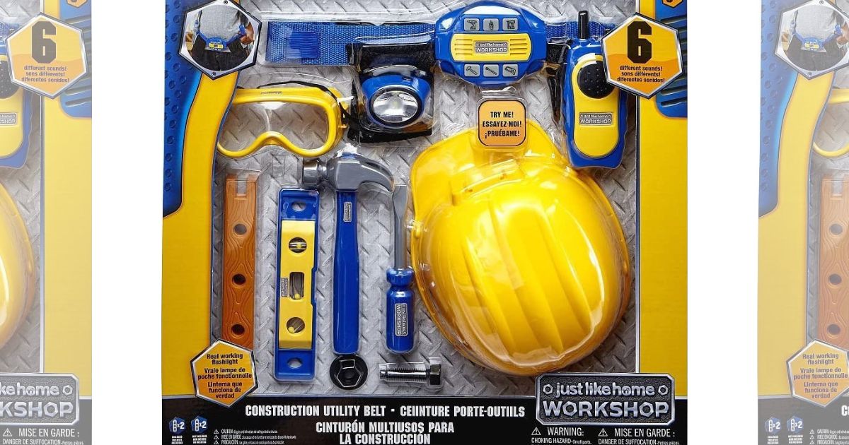 klippe parade Sæbe Up to 60% Off Toy Tools Sets | 10-Piece Construction Utility Belt Set Only  $9.48 (Regularly $20) | Hip2Save