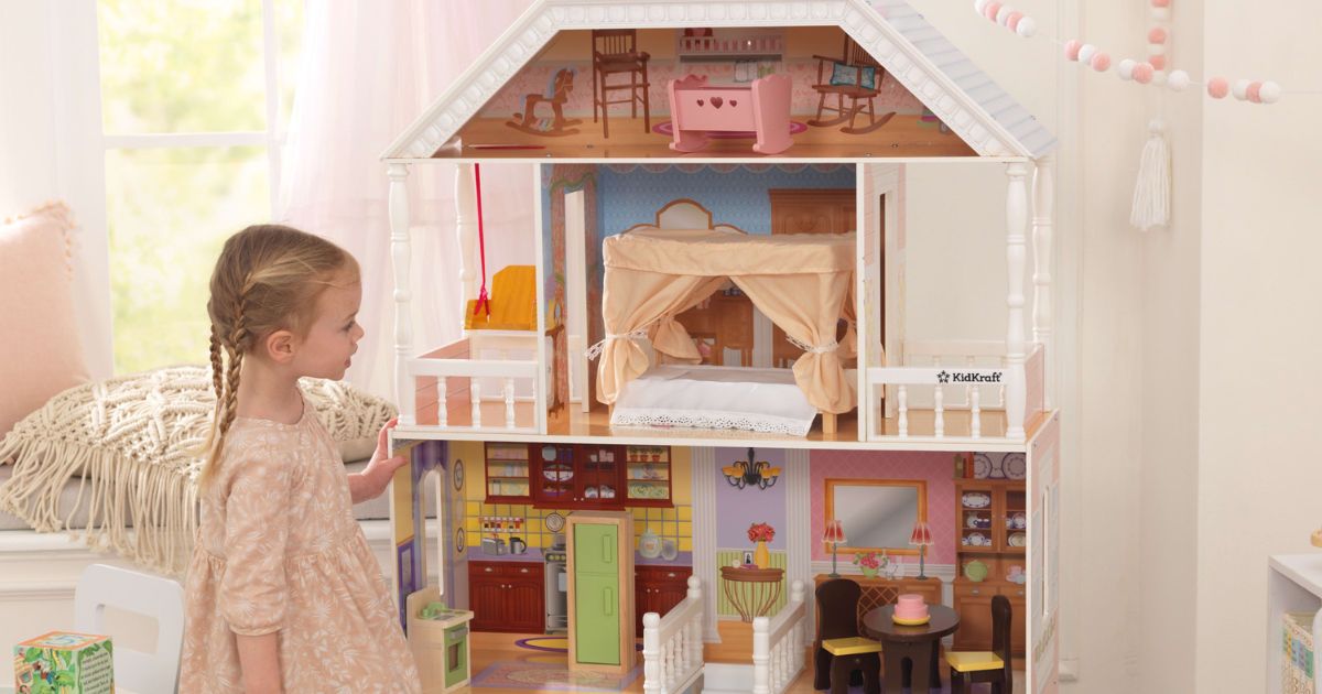 50 Off KidKraft Wooden Dollhouses On Walmart Com Prices From 39 97   Kidkraft Savannah Dollhouse 