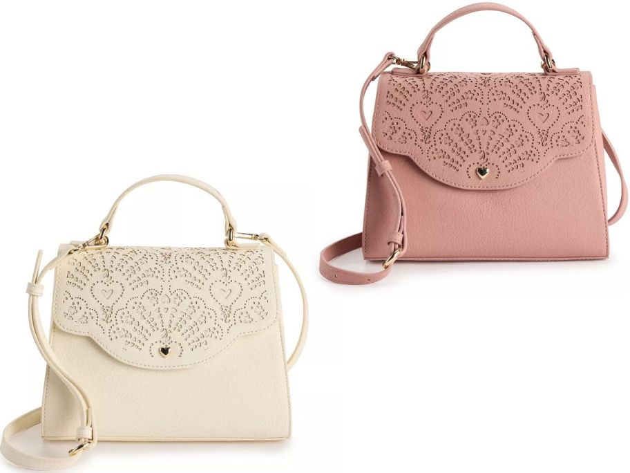 LC Lauren Conrad Marissa Heart Crossbody Bag