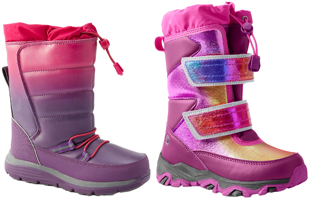 Lands end girls snow on sale boots