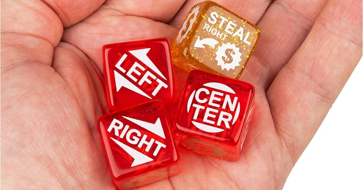 Left Right Center Jackpot Game Only 2.95 on Amazon (Unique Stocking