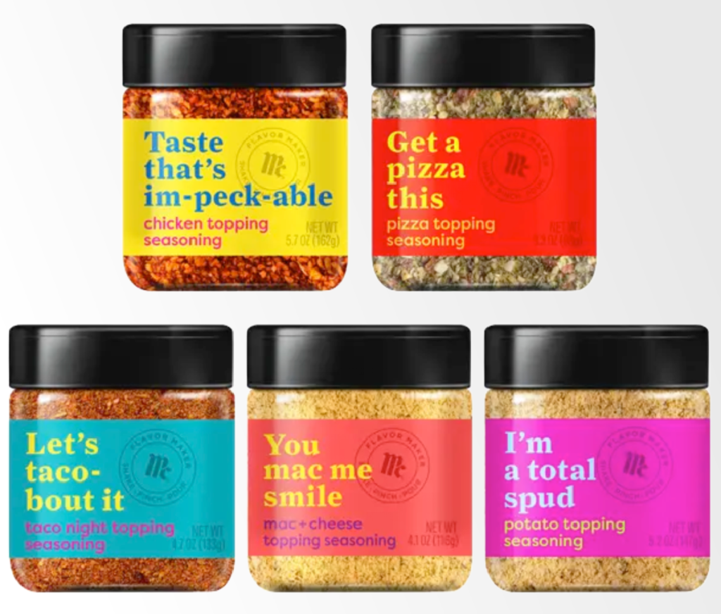 The McCormick Flavor Maker Game Night Variety Pack of spices
