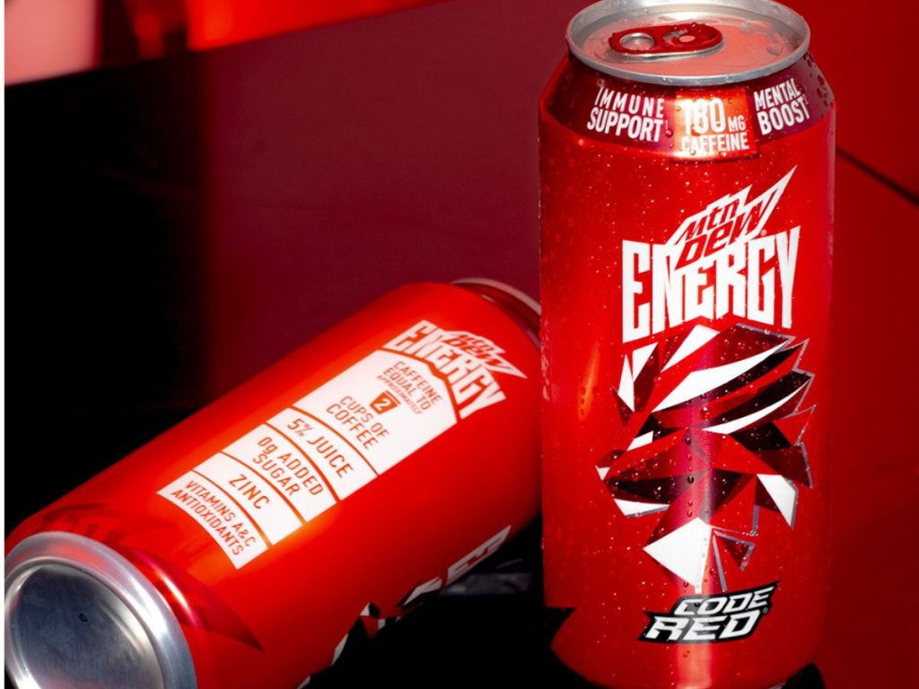 Mountain Dew Energy Code Red Now Available, Caffeine Equal to 2 Cups of  Coffee