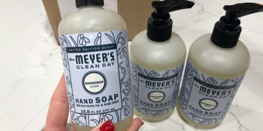 Mrs. Meyer’s Hand Soap 3-Pack Just $10 Shipped on Amazon (Team-Fave Snowdrop Scent!)