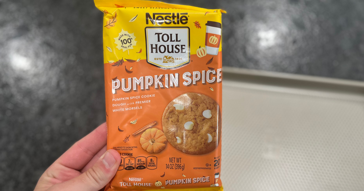 pumpkin spice cookies in packaging
