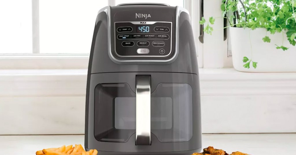 Ninja 5.5Qt EzView 7 Function Air Fryer Max XL on a counter