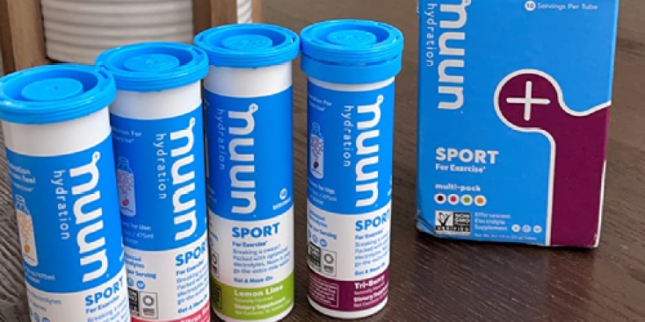 Nuun Sport Electrolyte Tablets 40 Serving Variety Pack Just $16 Shipped on Amazon
