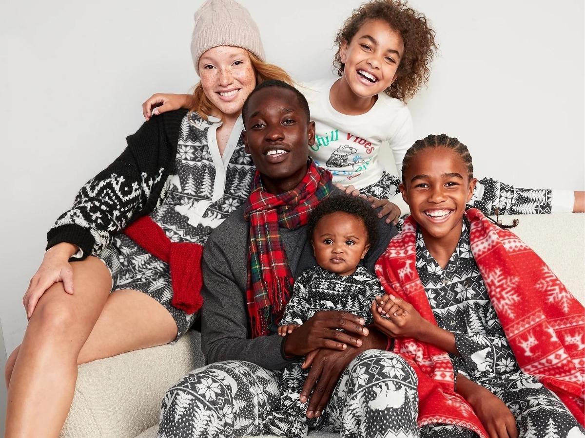 Old Navy Matching Family Holiday Pajamas from $5