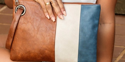 Trendy Oversized Vegan Leather Clutch Only $15.88 Shipped (Regularly $35) | Ditch Your Bulky Purse!