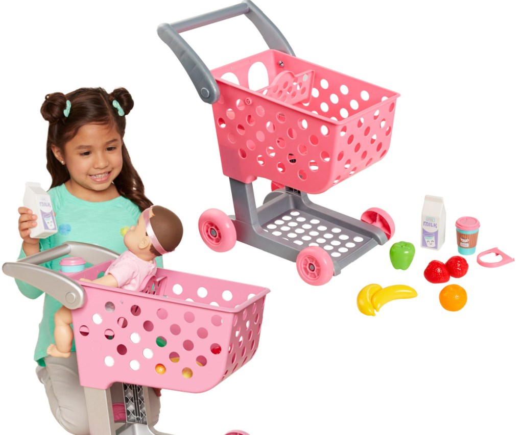 toy grocery cart set