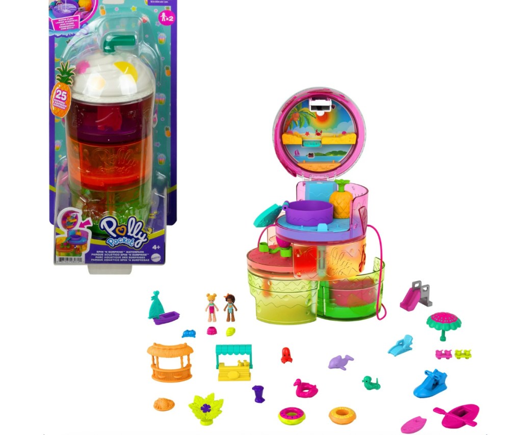 Polly Pocket and all the pieces