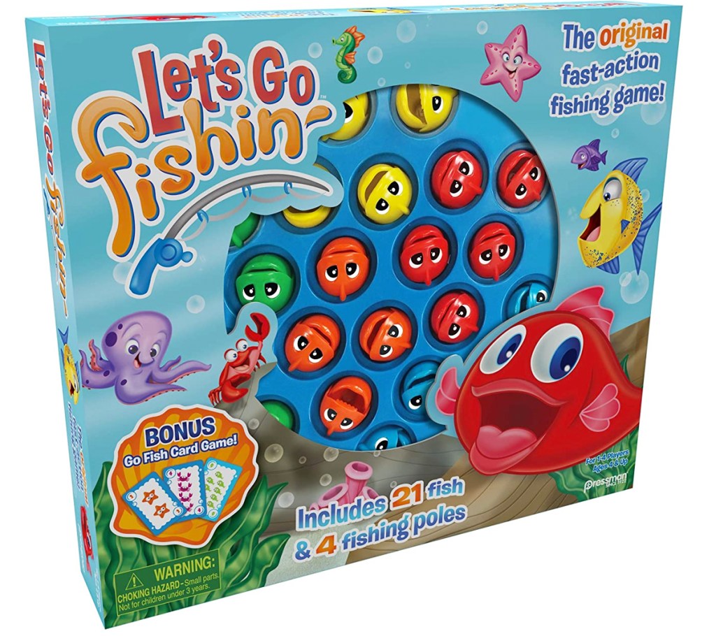 box for lets go fishin game
