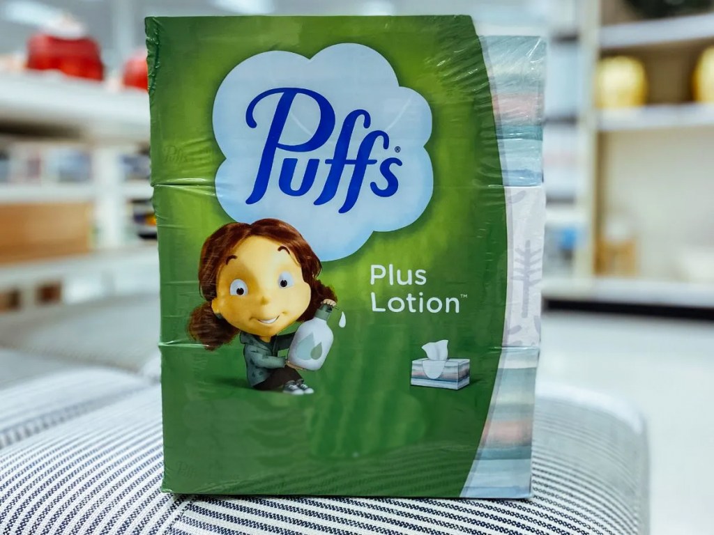 multi pack of Puffs plus lotion tissues