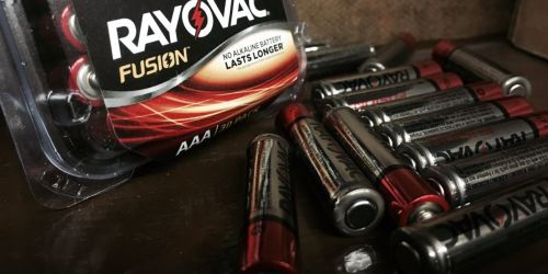 Rayovac Fusion AAA and AA Batteries 12-Packs Only $3.99 w/ Walgreens Pickup (Regularly $16)