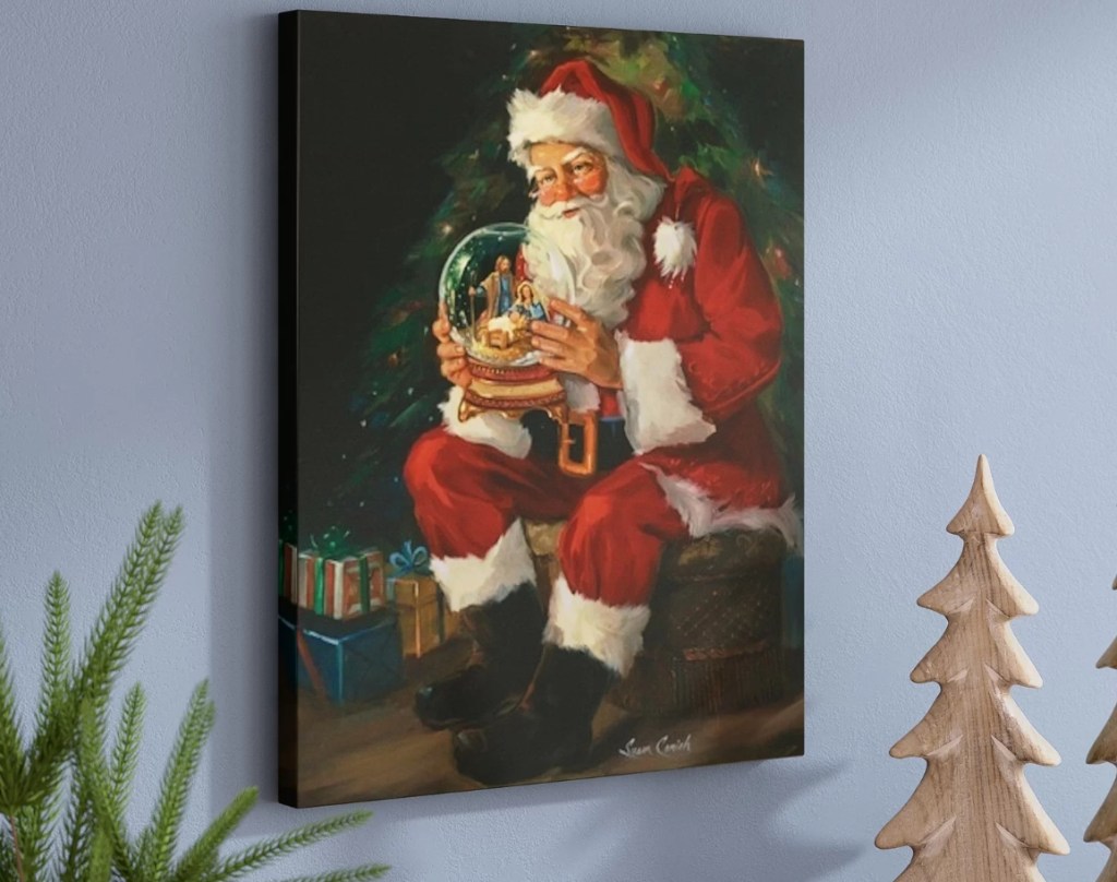 Santa Believes Wrapped Canvas Graphic Art