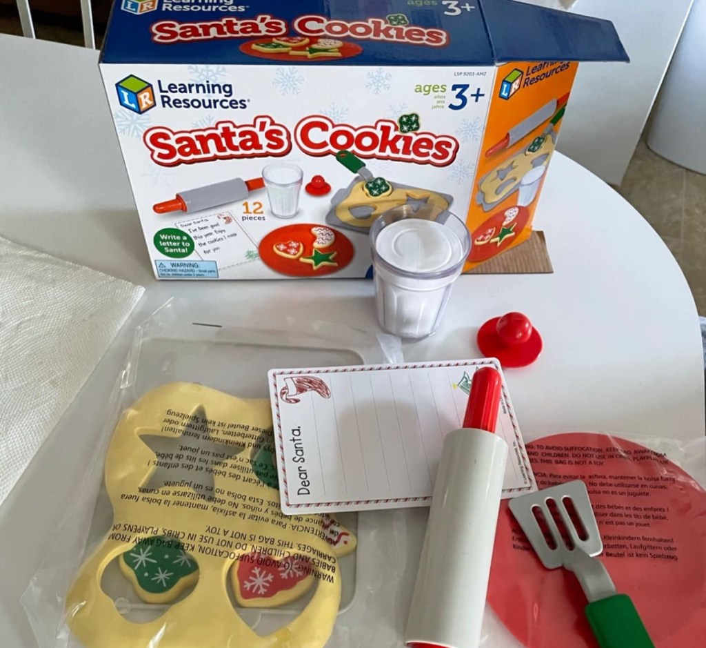 Santa's pretend cutout cookies