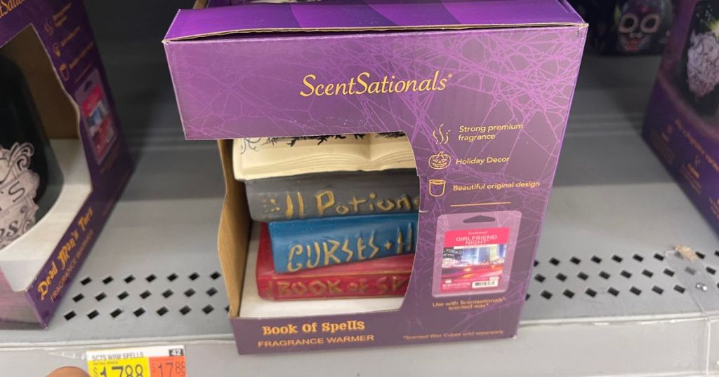 ScentSationals Book of Spells Fragrance Warmer on store shelf