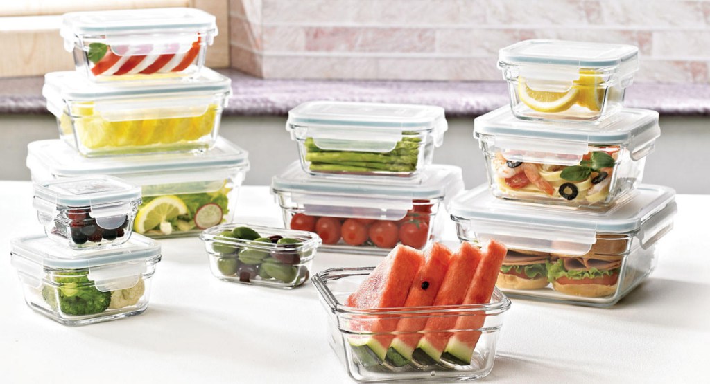 22-Piece Glass Food Storage Set