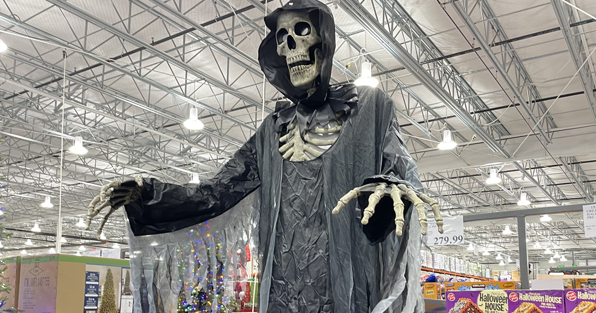 Costco Halloween Decor is Here | $60 Off HUGE 10-Foot Reaper Skeleton + More