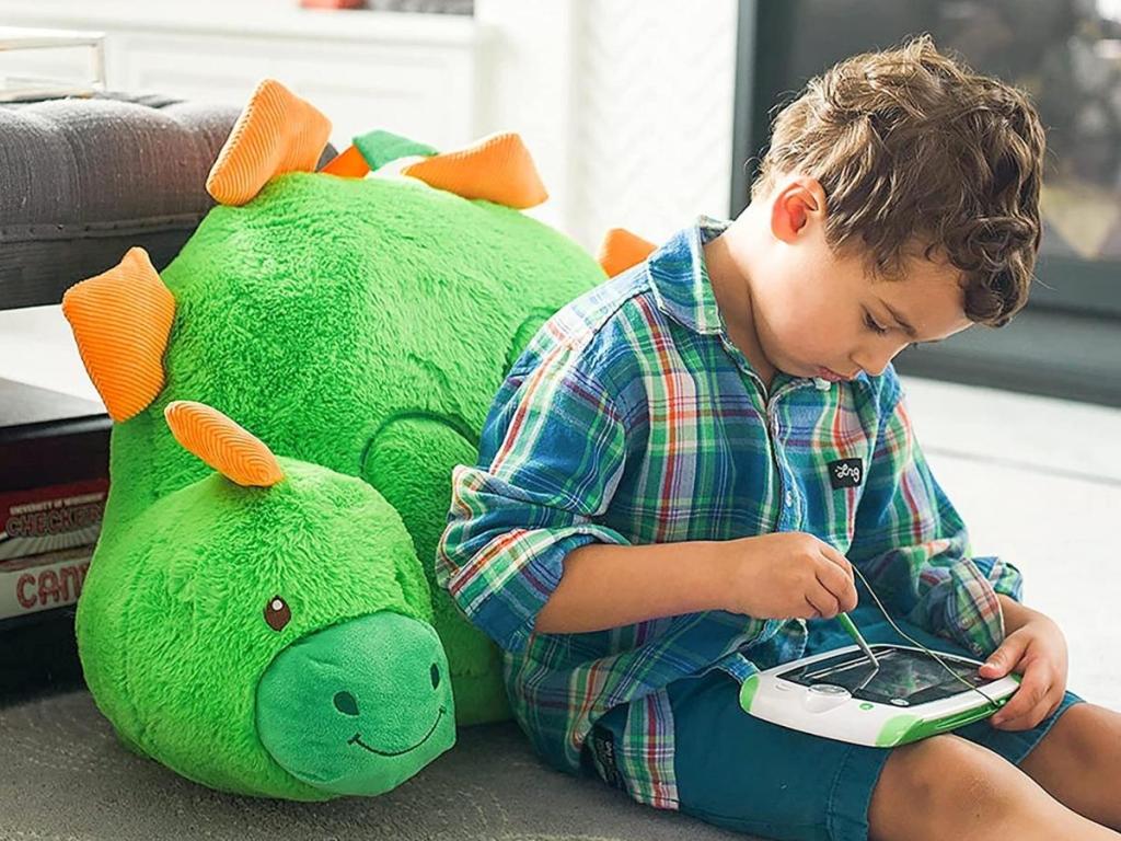 soft landing nesting nooks dinosaur character backrest