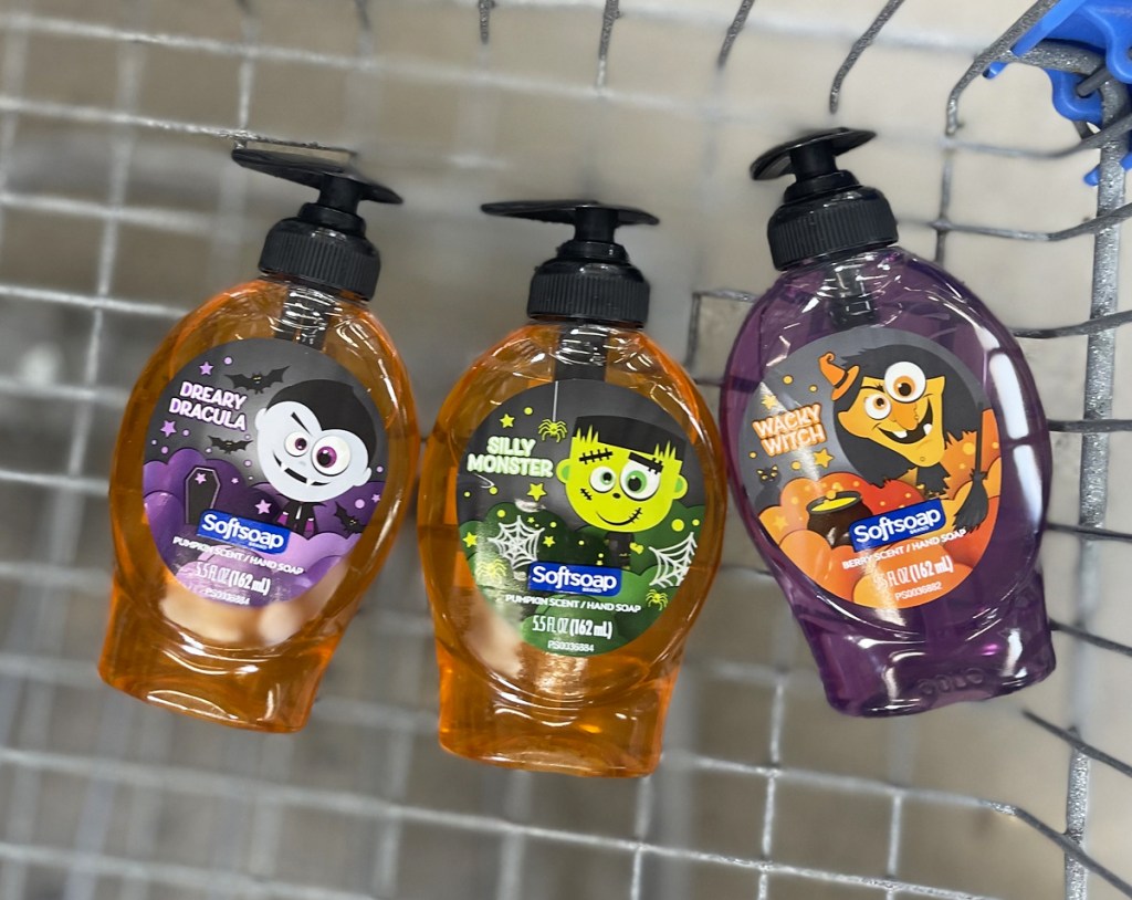 halloween hand soaps in shopping cart